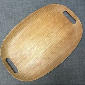 TOTALLY BAMBOO Eco-friendly Lightweight Oval Bamboo Serving Tray #1120254